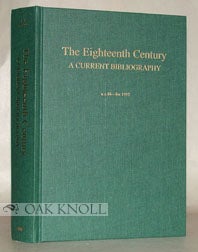 Order Nr. 63165 EIGHTEENTH CENTURY A CURRENT BIBLIOGRAPHY n.s. 18 FOR 1992. Jim Springer Borck