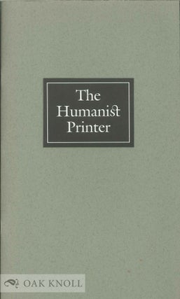 Order Nr. 63252 THE HUMANIST PRINTER, EXHIBITIONS & A CONFERENCE HONORING DANIEL BERKELEY...
