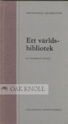 Order Nr. 63352 ETT VÄRLDS-BIBLIOTEK. Hermann Hesse
