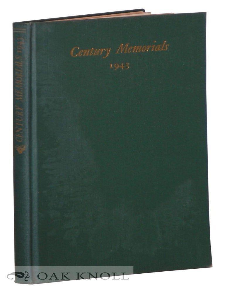 Order Nr. 63627 CENTURY MEMORIALS, 1943.