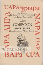 Order Nr. 63851 THE GOBBOON, SOMETHING FROM ALMOST EVERYONE,THE QUARTERLY OF THE SOCIETY FOR THE...
