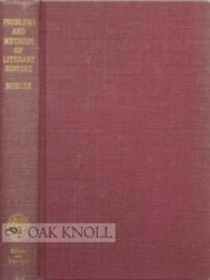 Order Nr. 64043 PROBLEMS AND METHODS OF LITERARY HISTORY. Andre Morize