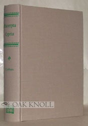 EXCERPTA CYPRIA, MATERIALS FOR A HISTORY OF CYPRUS WITH AN APPENDIX ON THE BIBLIOGRAPHY OF CYPRUS. Claude Delaval Cobham.