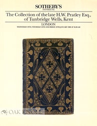 Order Nr. 65498 THE COLLECTION OF THE LATE H.W. PRATLEY, ESQ., OF TUNBRIDGE WELLS, KENT