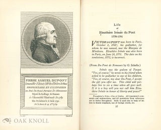 THE LIFE OF ELEUTHÈRE IRÉNÉE DU PONT FROM CONTEMPORARY CORRESPONDENCE, 1778-1791.
