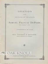 Order Nr. 67496 ORATION ON THE UNVEILING OF THE STATUE OF SAMUEL FRANCIS DU PONT, REAR ADMIRAL,...