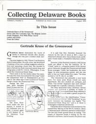 Order Nr. 67627 COLLECTING DELAWARE BOOKS