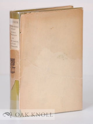 Order Nr. 67804 CORRESPONDENCE BETWEEN THOMAS JEFFERSON AND PIERRE SAMUEL DU PONT DE N EMOURS...