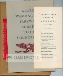 Order Nr. 67855 GEORGE WASHINGTON'S FAREWELL ADDRESS TO HIS COUNTRYMEN. Earl Schenck Miers
