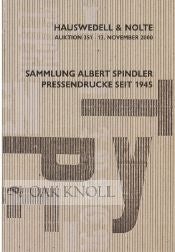 SAMMLUNG ALBERT SPINDLER, TYPEN-DEUTSCHE PRESSENDRUCKE SEIT 1945