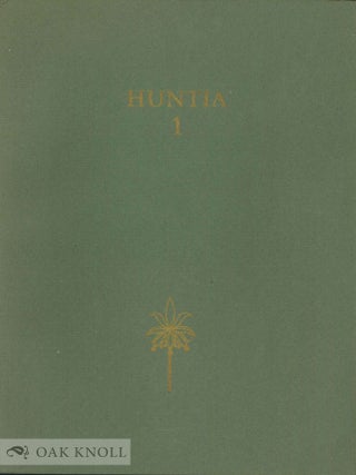 Order Nr. 69081 HUNTIA, A YEARBOOK OF BOTANICAL AND HORTICULTURAL BIBLIOGRAPHY, VOLUME I, 15...
