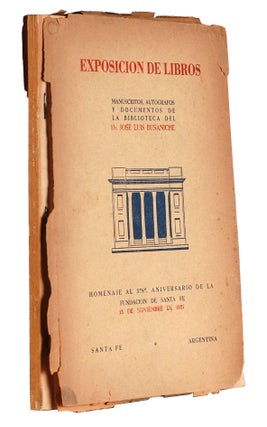Order Nr. 69218 EXPOSICION DE LIBROS, MANUSCRITOS, AUTOGRAFOS Y DOCUMENTOS DE LA BIBLIOTECA DEL...