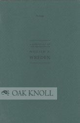 Order Nr. 69329 FINDINGS, A CHECKLIST OF THE IMPRINTS OF WILLIAM P. WREDEN
