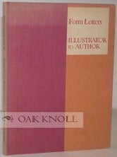 Order Nr. 69375 FORM LETTERS, ILLUSTRATOR TO AUTHOR. W. A Dwiggins