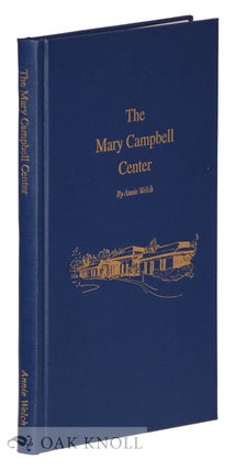 Order Nr. 69413 THE MARY CAMPBELL CENTER. Annie Welch