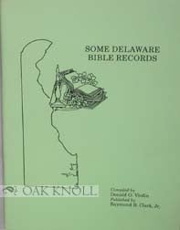 Order Nr. 69434 SOME DELAWARE BIBLE RECORDS. Donald O. Virdin