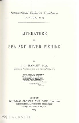 LITERATURE OF SEA & RIVER FISHING.