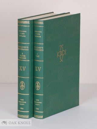 Order Nr. 70707 LIKHACHEV'S WATERMARKS, AN ENGLISH-LANGUAGE VERSION. J. S C. Simmons, Be Van...