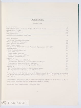 LIKHACHEV'S WATERMARKS, AN ENGLISH-LANGUAGE VERSION.