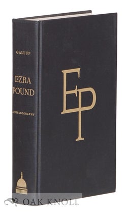Order Nr. 70816 EZRA POUND, A BIBLIOGRAPHY. Donald Gallup