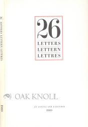 Order Nr. 70830 26 LETTERS, LETTERN, LETTRES, AN ANNUAL AND CALENDAR OF 26 LETTERS OF THE ROMAN...