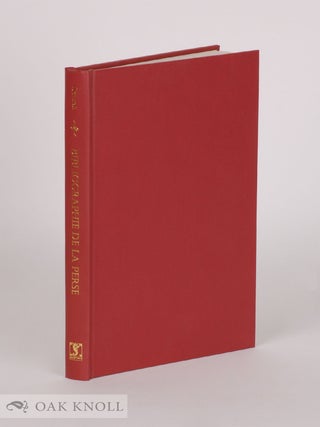 Order Nr. 70888 BIBLIOGRAPHIE DE LA PERSE. Moise Schwab