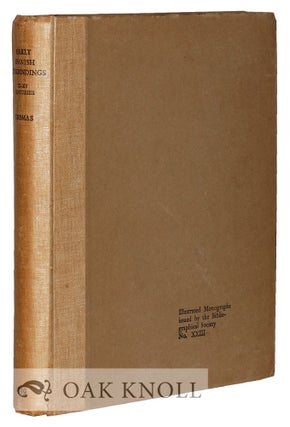 Order Nr. 71408 EARLY SPANISH BOOKBINDINGS XI-XV CENTURIES. Henry Thomas