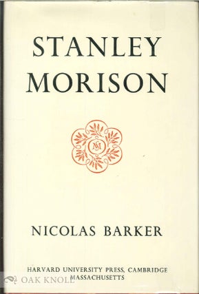 Order Nr. 72718 STANLEY MORISON. Nicolas Barker