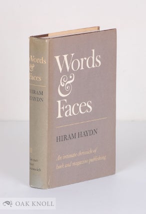Order Nr. 73630 WORDS & FACES. Hiram Haydn