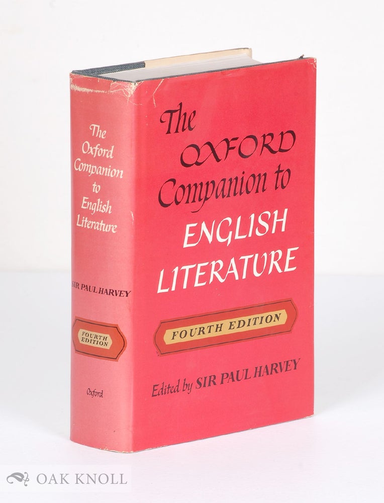 Order Nr. 73876 THE OXFORD COMPANION TO ENGLISH LITERATURE. Paul Harvey.