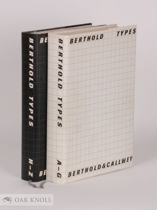 Order Nr. 74100 BERTHOLD TYPES. Berthold
