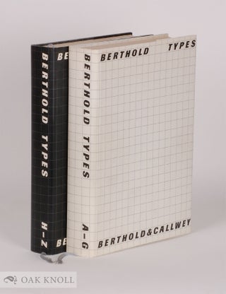 Order Nr. 74100 BERTHOLD TYPES. Berthold