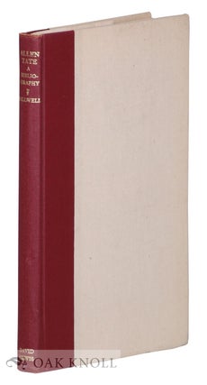 Order Nr. 74123 ALLEN TATE: A BIBLIOGRAPHY. Marshall Jr Falwell