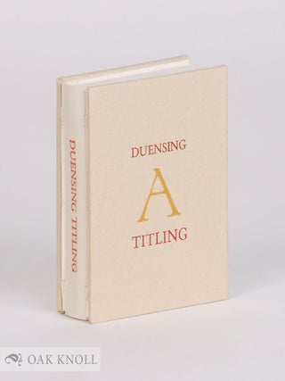 Order Nr. 75311 DUENSING TITLING