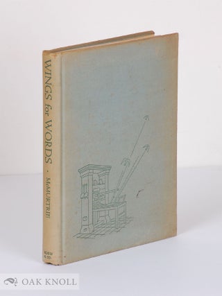 Order Nr. 75381 WINGS FOR WORDS, THE STORY OF JOHANN GUTENBERG AND HIS INVENTION OF PRINTING....