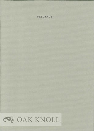 Order Nr. 75874 WRECKAGE. Mary Jo Salter