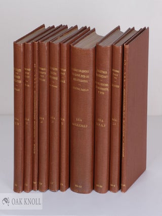 Order Nr. 76148 SAMMLUNG BIBLIOTHEKSWISSENSCHAFTLICHER ARBEITEN. Karl Dziatzko