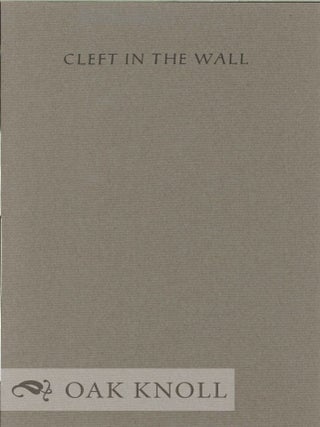 Order Nr. 76372 CLEFT IN THE WALL. Diane Thiel