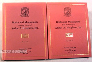 Order Nr. 76593 BOOKS AND MANUSCRIPTS FROM THE LIBRARY OF ARTHUR A. HOUGHTON, Jr