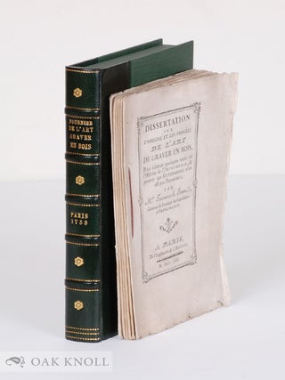 Order Nr. 76869 DISSERTATION SUR L'ORIGINE ET LES PROGRÈS D L'ART DE GRAVER EN BOIS. Pierre...