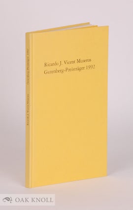 Order Nr. 77006 GUTENBERG-PREIS DER STADT MAINZ UND DER GUTENBERG-GESELLSCHAFT VERLIEHEN AN...