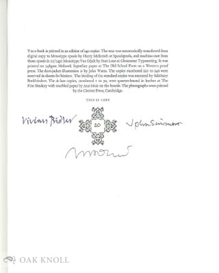 STANLEY MORISON & 'JOHN FELL': THE STORY OF THE WRITING AND PRINTING OF STANLEY MORISON'S BOOK JOHN FELL, THE UNIVERSITY PRESS AND THE 'FELL' TYPES