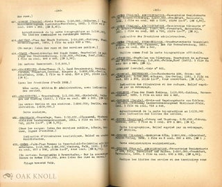 BIBLIOGRAPHIE CARTOGRAPHIQUE INTERNATIONALE.