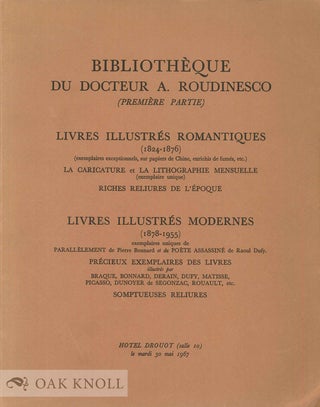 BIBLIOTHEQUE DU DOCTEUR A . ROUDINESCO (PREMIERE PARTIE), LIVRES ILLUSTRES ROMANTIQUES...