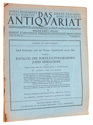 Order Nr. 77841 ANTIQUARIAT (DAS