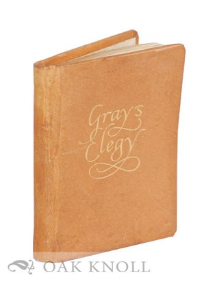 Order Nr. 78852 ELEGY WRITTEN IN A COUNTRY CHURCHYARD. Thomas Gray