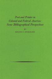 Order Nr. 79274 POET AND PRINTER IN COLONIAL AND FEDERAL AMERICA: SOME BIBLIOGRAPHICAL...