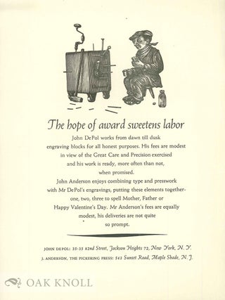 Order Nr. 79290 ADVERTISEMENT FOR JOHN DEPOL AND THE PICKERING PRESS
