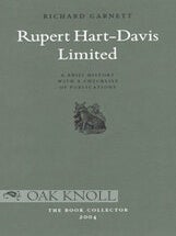 Order Nr. 79505 RUPERT HART-DAVIS LIMITED A BRIEF HISTORY WITH A CHECKLIST OF PUBLICATIONS....
