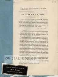 Order Nr. 79676 UNE LETTRE DE M. T. O. WEIGEL AND UNE SECONDE LETTRE DE M. T. O. WEIGEL. Ch De Brou